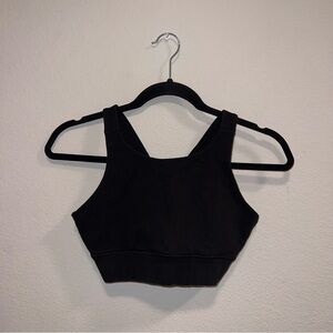 Pact Black Cropped Tank Top